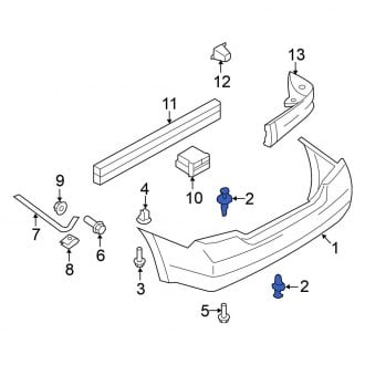 Nissan OE - Quarter Panel Reveal Molding Clip