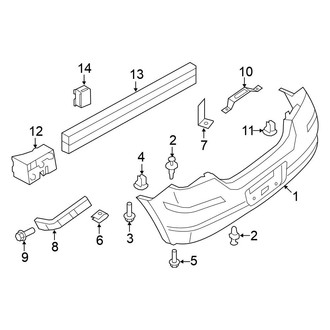 Nissan OE - Rear Bumper - Bumper & Components (1.8 S / 1.8 SL)