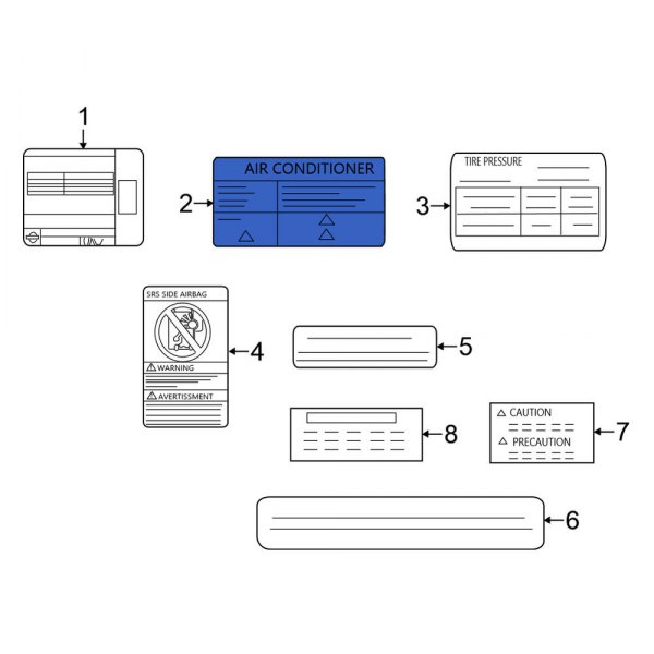 A/C System Information Label