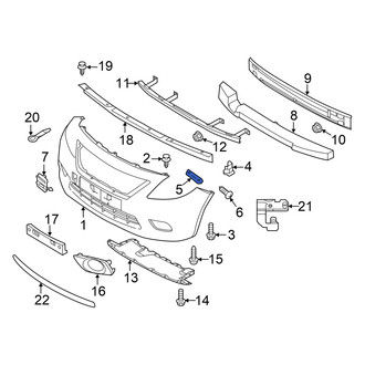 Nissan OE - Front Bumper Impact Absorber