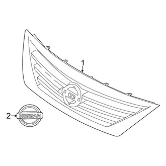 Nissan OE - Front Bumper & Grille - Grille & Components (1.6 S / 1.6 SL / 1.6 SV)