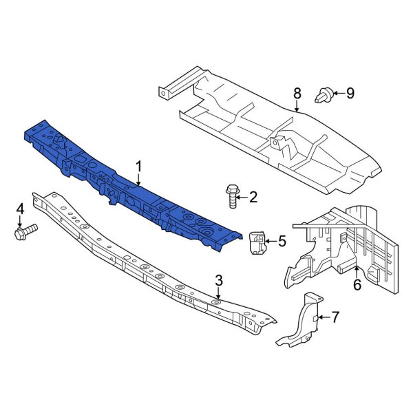 Radiator Support Tie Bar
