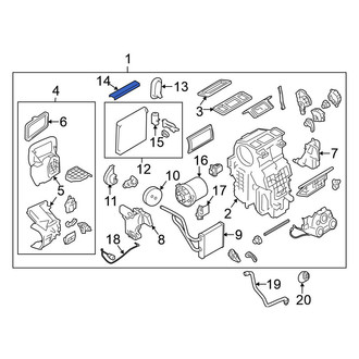 Nissan OE - Upper HVAC Unit Case Cover