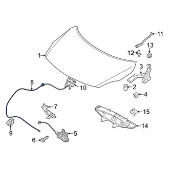 Nissan OE - Front Hood Release Cable