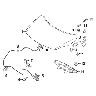 Nissan OE - Hood & Components (1.6 S / 1.6 S Plus / 1.6 SL / 1.6 SV)