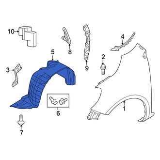 Nissan OE - Front Right Fender Splash Shield