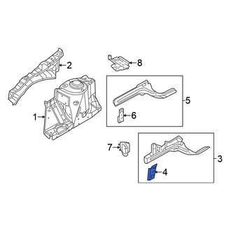 Nissan OE - Front Left Outer Frame Side Member Bracket