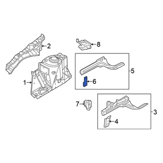 Nissan OE - Front Left Outer Frame Side Member Bracket