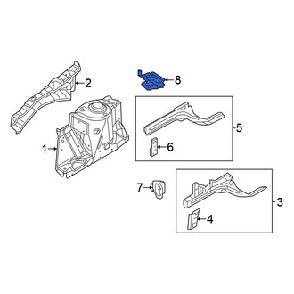 Nissan OE - Front Left Floor Pan Reinforcement