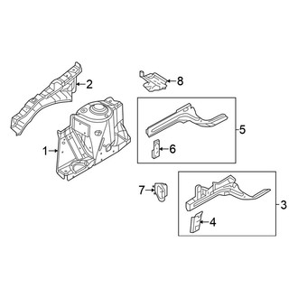 Nissan OE - Fender - Structural Components & Rails (1.6 S / 1.6 S Plus / 1.6 SL / 1.6 SV)