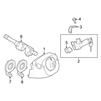 Nissan OE - Steering Column - Shroud, Switches & Levers (Sedan)