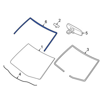Nissan OE - Front Windshield Molding
