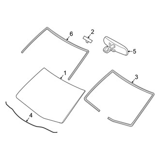 Nissan OE - Windshield - Glass (1.6 S / 1.6 S Plus / 1.6 SL)