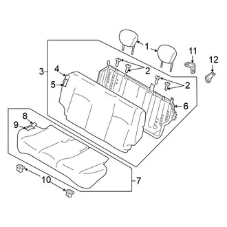 Nissan OE - Seats & Tracks - Rear Seat (Bench Seat)