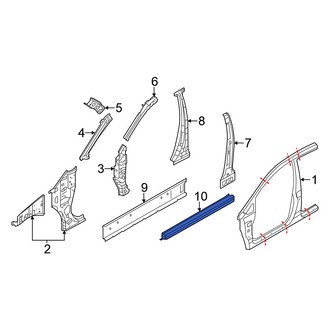 Nissan OE - Right Rocker Panel Reinforcement