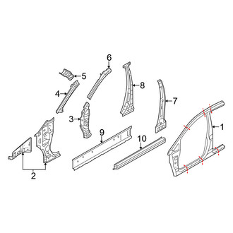 Nissan OE - Pillars, Rocker & Floor - Aperture Panel (1.6 S / 1.6 SL / 1.6 SV)