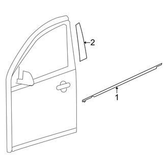 Nissan OE - Front Door - Exterior Trim (1.6 S / 1.6 SL / 1.6 SV)