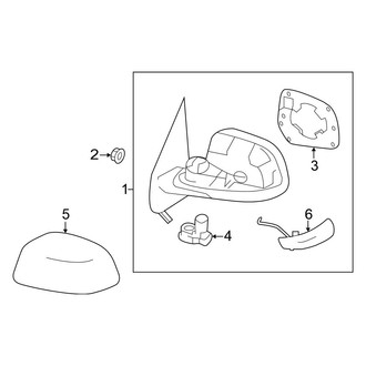 Nissan OE - Front Door - Outside Mirrors (1.6 S / 1.6 S Plus / 1.6 SL / 1.6 SV)