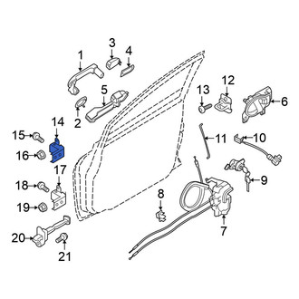 Nissan OE - Rear Left Lower Door Hinge