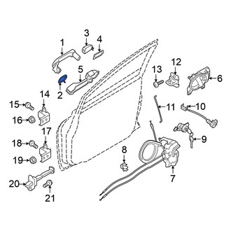 Nissan OE - Rear Outer Exterior Door Handle Gasket