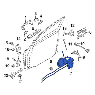 Nissan OE - Front Left Door Latch Assembly