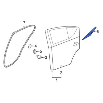 Nissan OE - Rear Right Side Body Trim Protector