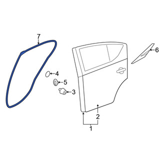 Nissan OE - Rear Left Outer Door Seal