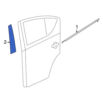 Nissan OE - Rear Left Black Out Tape