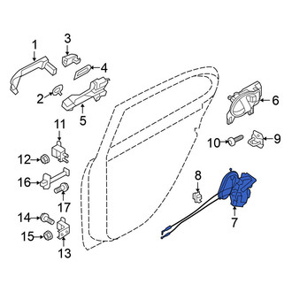 Nissan OE - Rear Left Door Latch Assembly