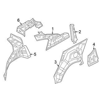 Nissan OE - Quarter Panel - Inner Structure (1.6 S / 1.6 SL / 1.6 SV)