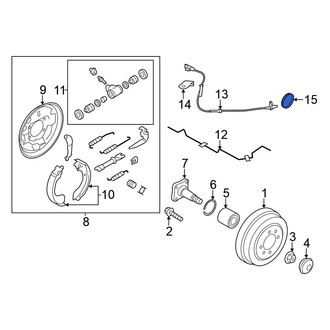 Nissan OE - Rear ABS Wheel Speed Sensor Tone Ring