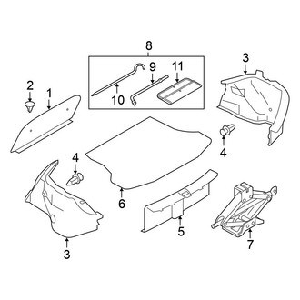 Nissan OE - Rear Body & Floor - Interior Trim (Rear Compartment), (1.6 S / 1.6 SL / 1.6 SV)