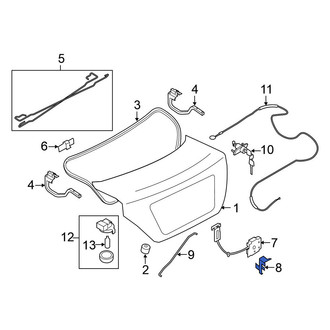 Nissan OE - Rear Deck Lid Striker