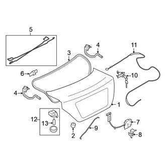 Nissan OE - Trunk Lid - Lid & Components