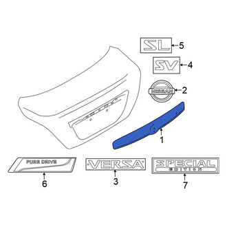 Nissan OE - Rear Deck Lid Finish Panel