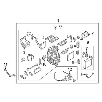Nissan OE - Air Conditioner & Heater - Evaporator & Heater Components (S Plus / SL / SR / SV)
