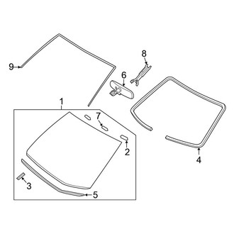 Nissan OE - Windshield - Glass (S Standard Tr)