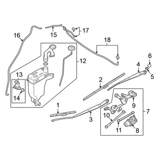 Nissan OE - Windshield - Wiper & Washer Components