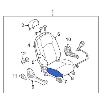 Nissan OE - Front Right Seat Cushion Pad