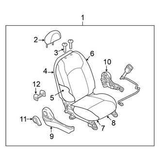 Nissan OE - Seats & Tracks - Passenger Seat Components