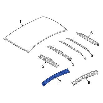 Nissan OE - Left Roof Side Rail