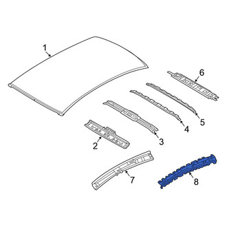 Nissan OE - Left Roof Side Rail Reinforcement