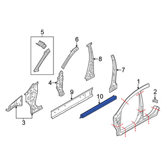 Nissan OE - Left Rocker Panel Reinforcement