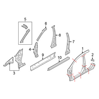 Nissan OE - Pillars, Rocker & Floor - Aperture Panel