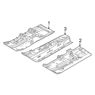 Nissan OE - Pillars, Rocker & Floor - Floor & Rails