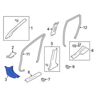 Nissan OE - Left Kick Panel Trim