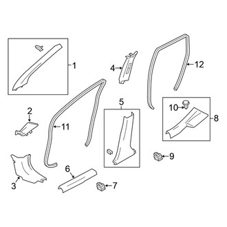 Nissan OE - Pillars, Rocker & Floor - Interior Trim
