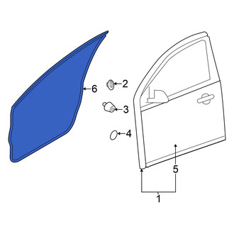 Nissan OE - Front Left Outer Door Seal
