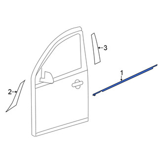 Nissan OE - Front Left Outer Door Window Belt Weatherstrip