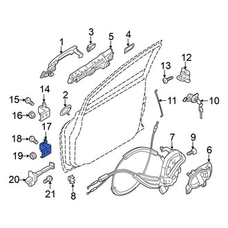 Nissan OE - Rear Right Lower Door Hinge